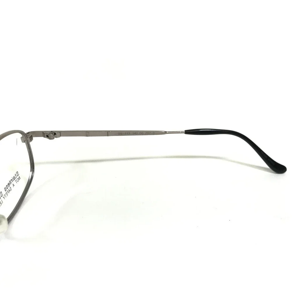 OnGuard Safety Eyeglasses Frames OG-113 Gray Oval Z87-2 Z94.3 53-18-135